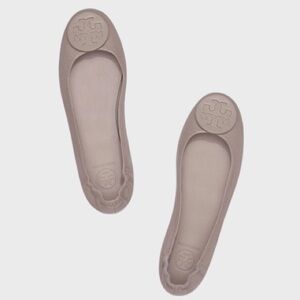 Tory Burch Minnie Travel Ballet Flats size 7.5 color gray